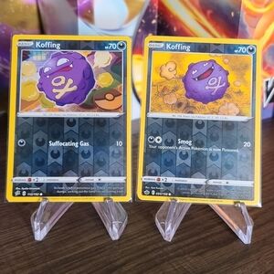 Pokemon TCG Koffing (112/192)-(094/198) Reverse Holo 2 Cards